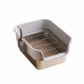 Stainless Steel Rabbit Litter Box Odor Control Rabbit Toilet Low Entry