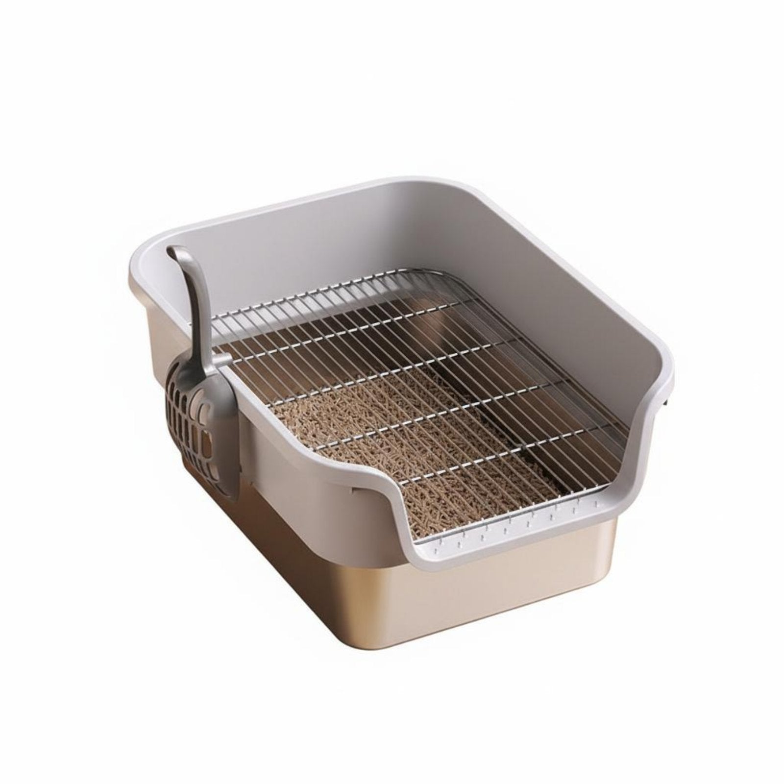 Stainless Steel Rabbit Litter Box Odor Control Rabbit Toilet Low Entry