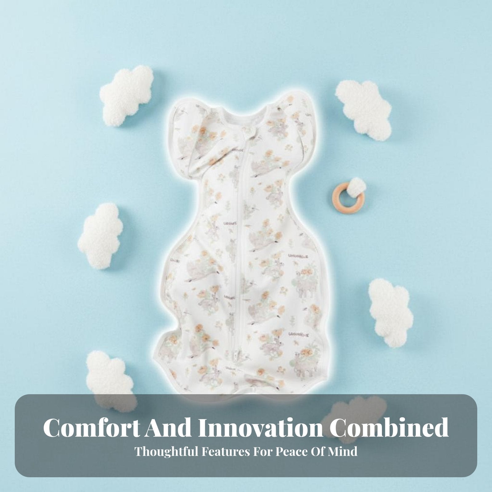 Arms-up Swaddle Sack Anti-Startle Arms-up Swaddle Improves Sleep for Caregivers