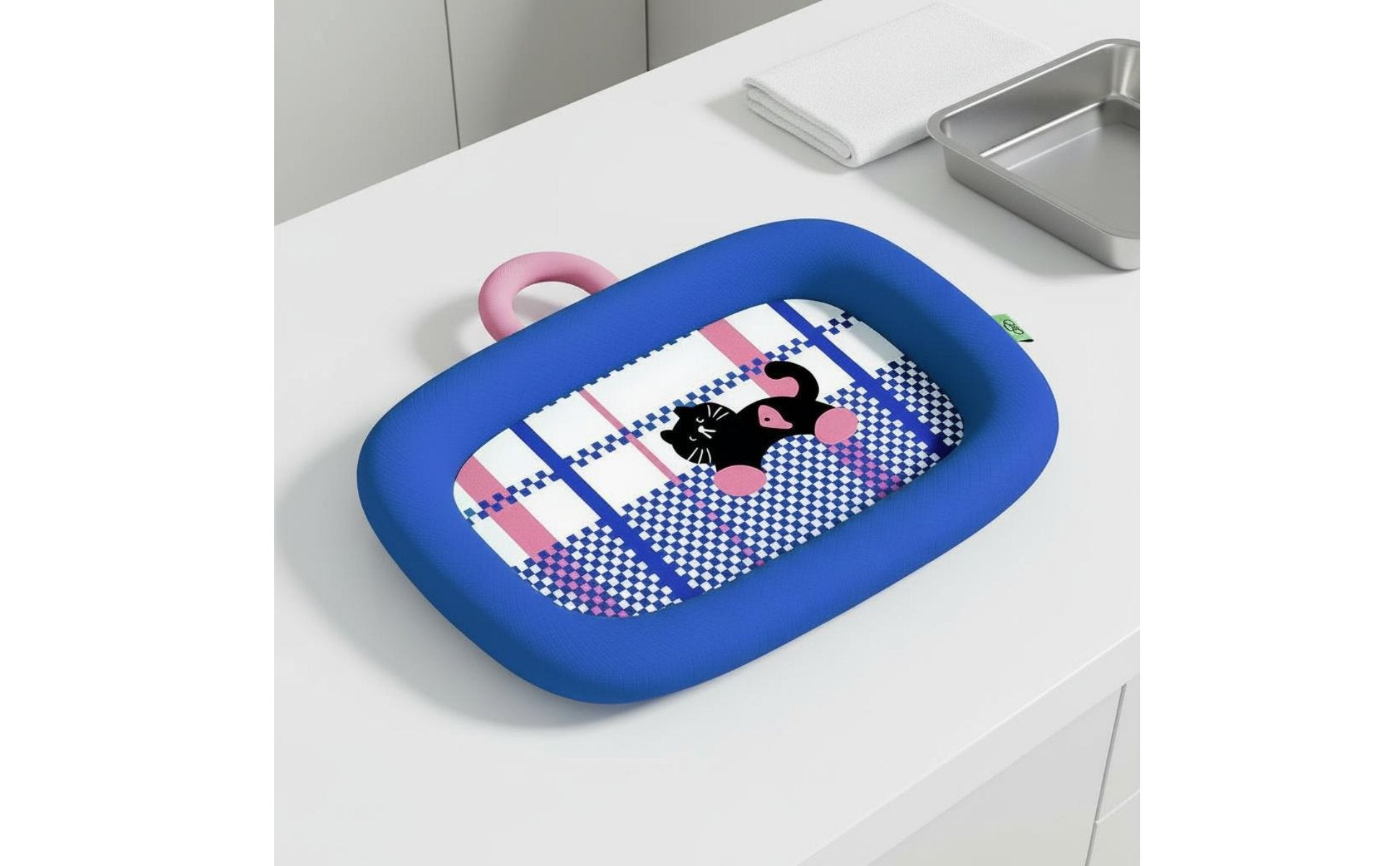 Self-Cooling Pet Mat Neck Support Cooling Pet Bed Gel-Gel-Less for Indoor, Cats