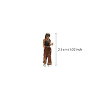 Peace Sign Girl Miniature Highly Detailed Hobby Supply Resin Material