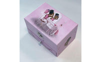 Pink Ballerina Jewelry Box Sturdy Wood Construction Ballerina Music Box