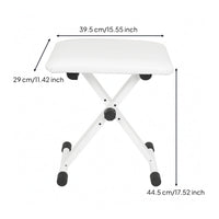 Foldable Keyboard Bench Anti-Slip Height Adjustable Piano Stool Portable