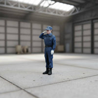 1/72 Scale Ground Crew Figurine High Intricate Display Scene Accessory Resin