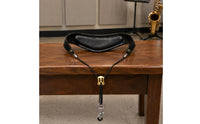 Leather Saxophone Strap Metal Hardware Padded Saxophone Strap Hook Clip