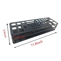 Hobby Tool Rack Matte Black Slanted Tool Stand uncoveredFrame for Model Makers