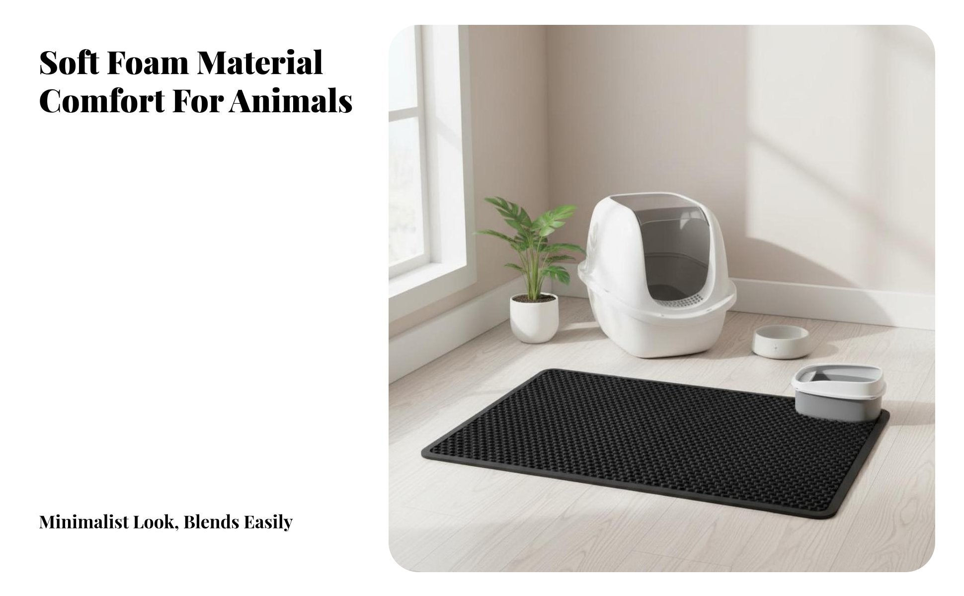 hexagonal Litter collectping Mat Waterresistant hexagonal collectping Mat for Home, felines