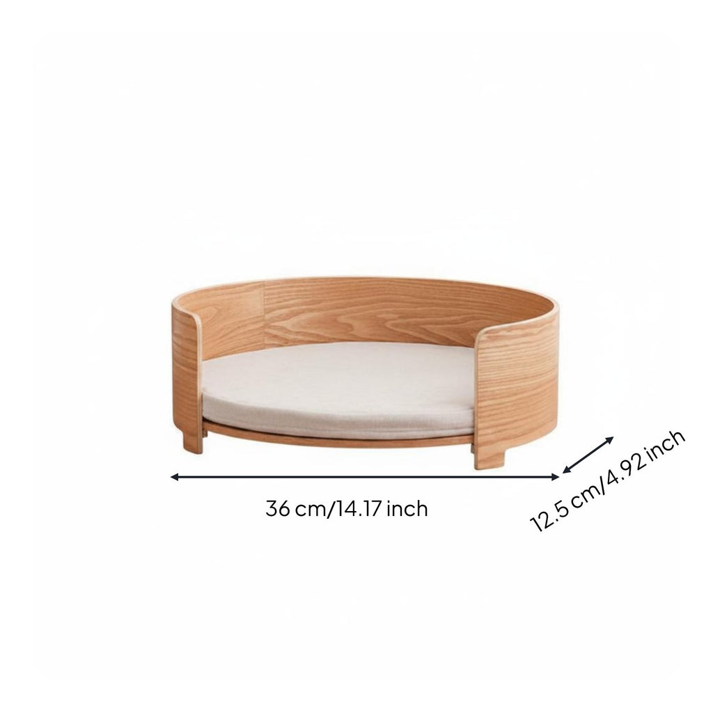 Cat Bed Breathable Soft Pet Bed Thick Padded Round Pet house for Indoor