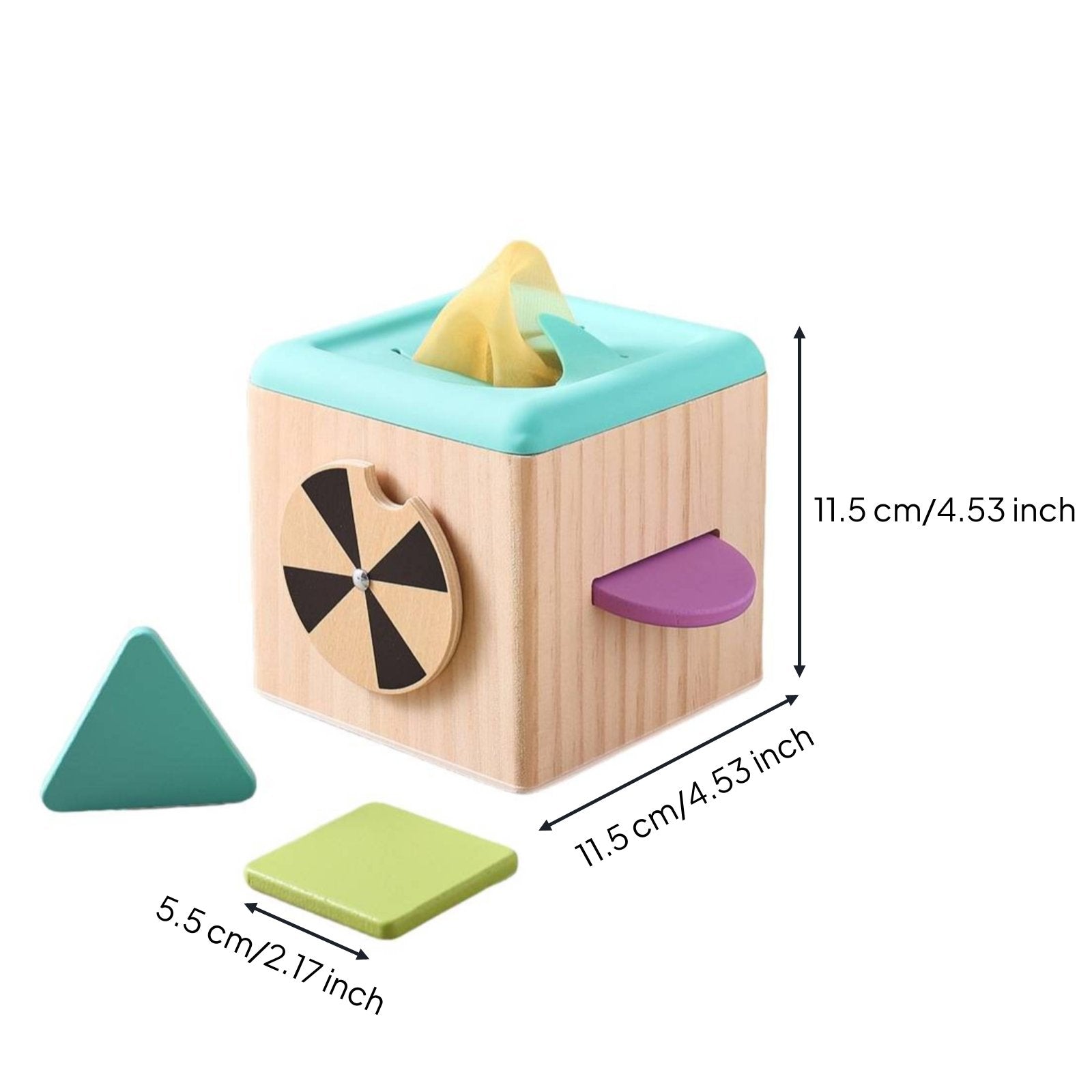 Tissue Box Toy Educational Baby Tissue Box Toy Natural Solid Wood
