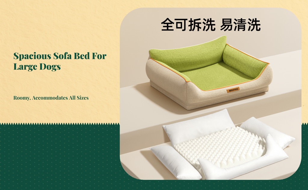 Orthopedic Dog Bed, Removable Cover, Non-Slip Sofa