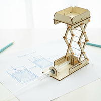 Hydraulic Lift Model Mechanics Experiment DIY Lift Table Model Water-Powered
