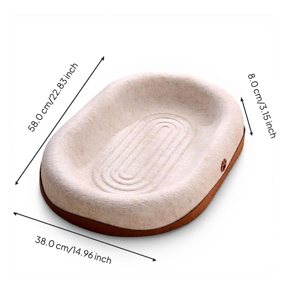 Cat Scratcher Bed, Corrugated Cardboard, 2-in-1 Lounge & Pad