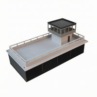 Garage Building Model Geometric Design Toy Display Realistic Details
