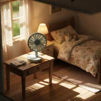 OB11 Scale Fan Lightweight Miniature Electric Fan for Hobbyists