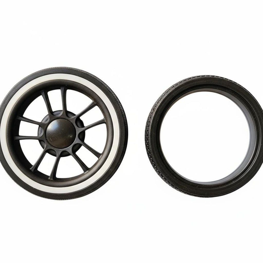 Baby Carriage Replacement Wheel Wear-Resistant Baby Carriage Rubber Tire
