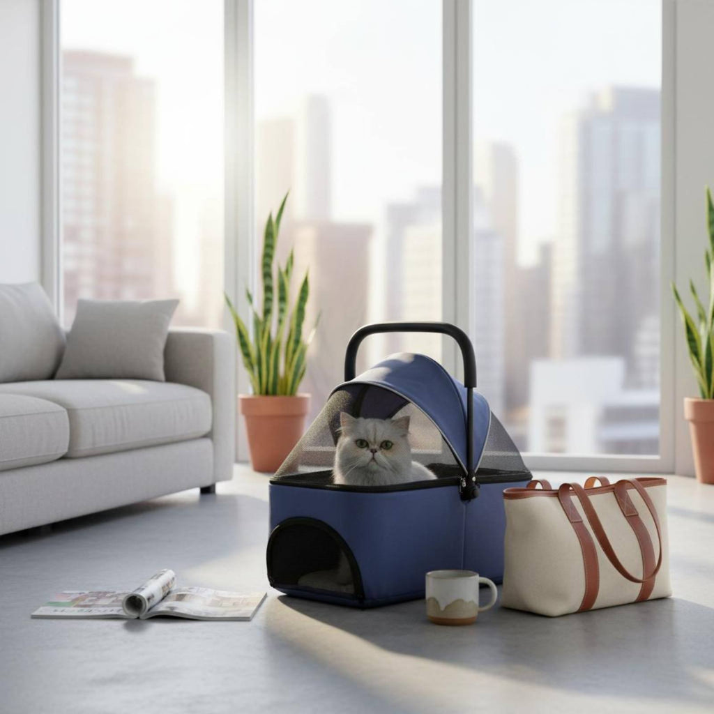 Foldable Pet Travel Carrier Breathable Mesh Airline Pet Carrier Easy to Clean