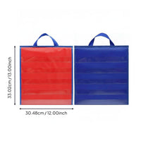 Tabletop Pocket Chart Foldable Double-Sided Pocket Chart Portable Educational Supply for Teachers, Students, Classroom, Homeschooling