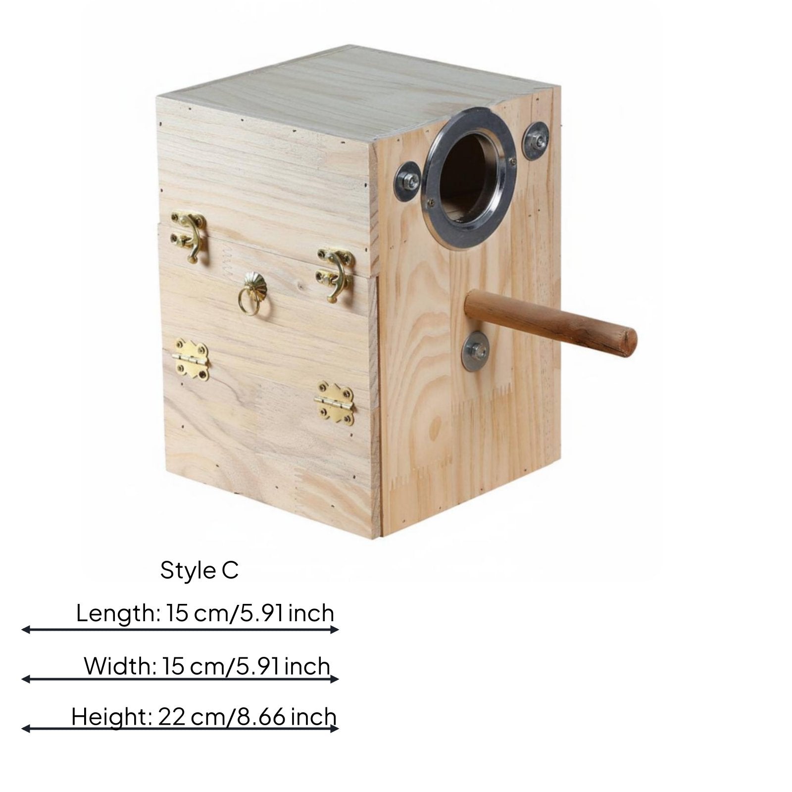 Parrot Breeding Box Secure Mounting Parakeet Breeding Box Built-in Perch