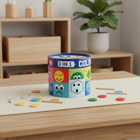 Wood Stick Brain Teaser Toy Educational Color Sorting Wooden Toy Child-Centered