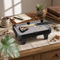 Mini Tabletop Billiard Table Compact Tabletop Pool Table Textured Exterior