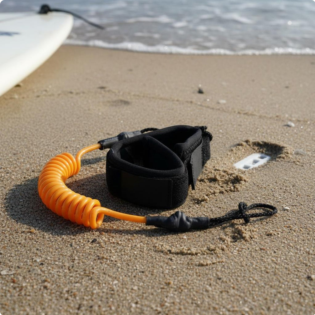 Coiled Surfboard Leash Long-Lasting Bodyboard Wrist Strap Tangle-Unrestricted