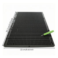 Braille Writing Board Black Office Supply Rectangular