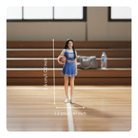1/64 Cheerleader Figurine Handmade Craft Miniature Basketball Girl