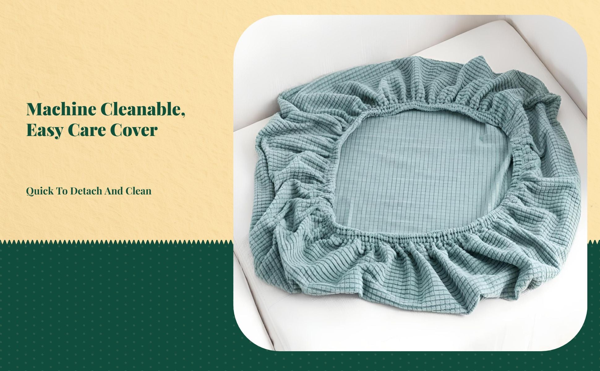 Dog Bed Cover, cleanable Protector, Universal Pet Sofa Cover for Dogs and felines, Easy to detachable, Suitable for All Seasons