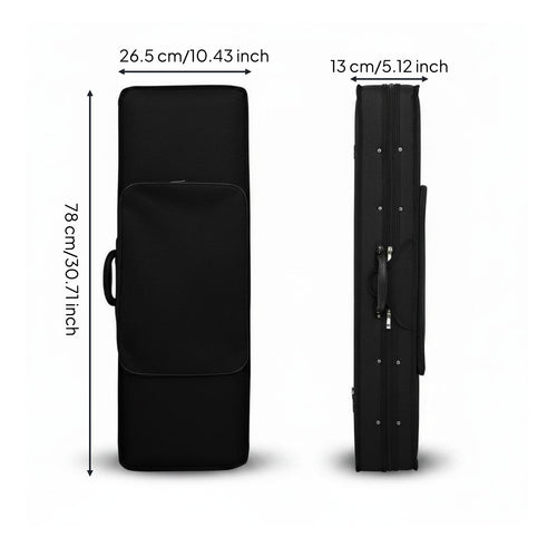 Violin Case Portable Sheltering Box Padded Interior Musical Equipment for Exams