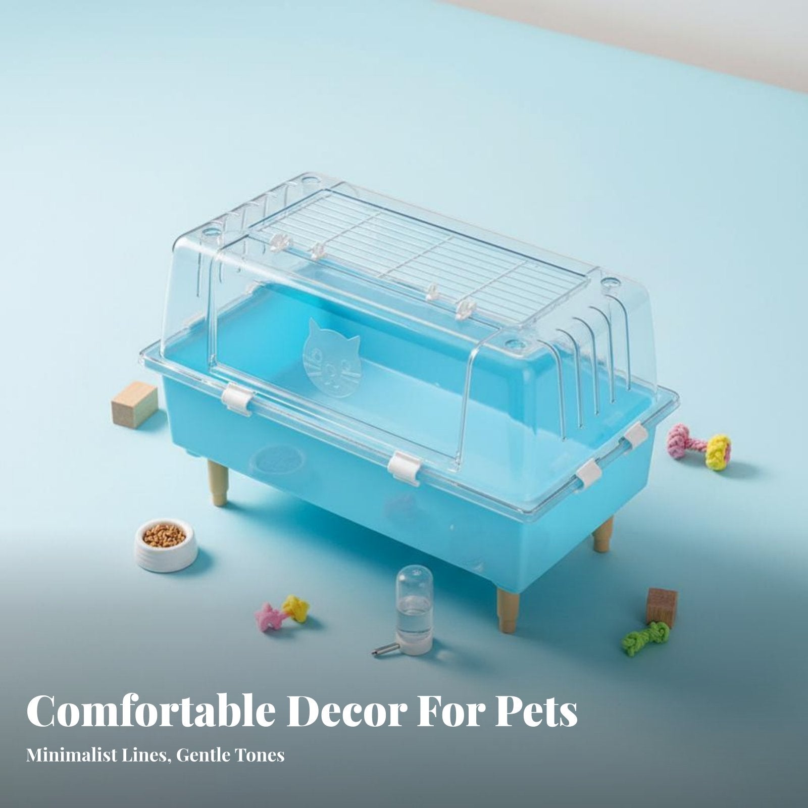 Transparent Hamster enclosure Clear View Transparent Introductory Kit Easy to Clean
