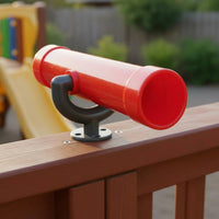 Kids Toy Telescope Long-Lasting Mounted Playground Telescope Plastic Toy Spyglass Wear Resistant Playhouse Attachment Sturdy