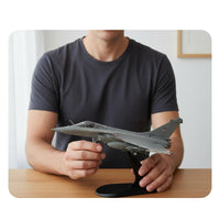 1/100 Scale Rafale C Model Pre-Assembled Rafale Fighter Jet Model Collectible Item 1:100 Toy-Sized Fighter Plane for Enthusiasts, Shelf Ornament
