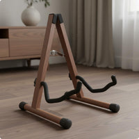 Wooden V-Shaped Guitar Stand Stable V-Shaped Guitar Stand Stainless Steel Parts
