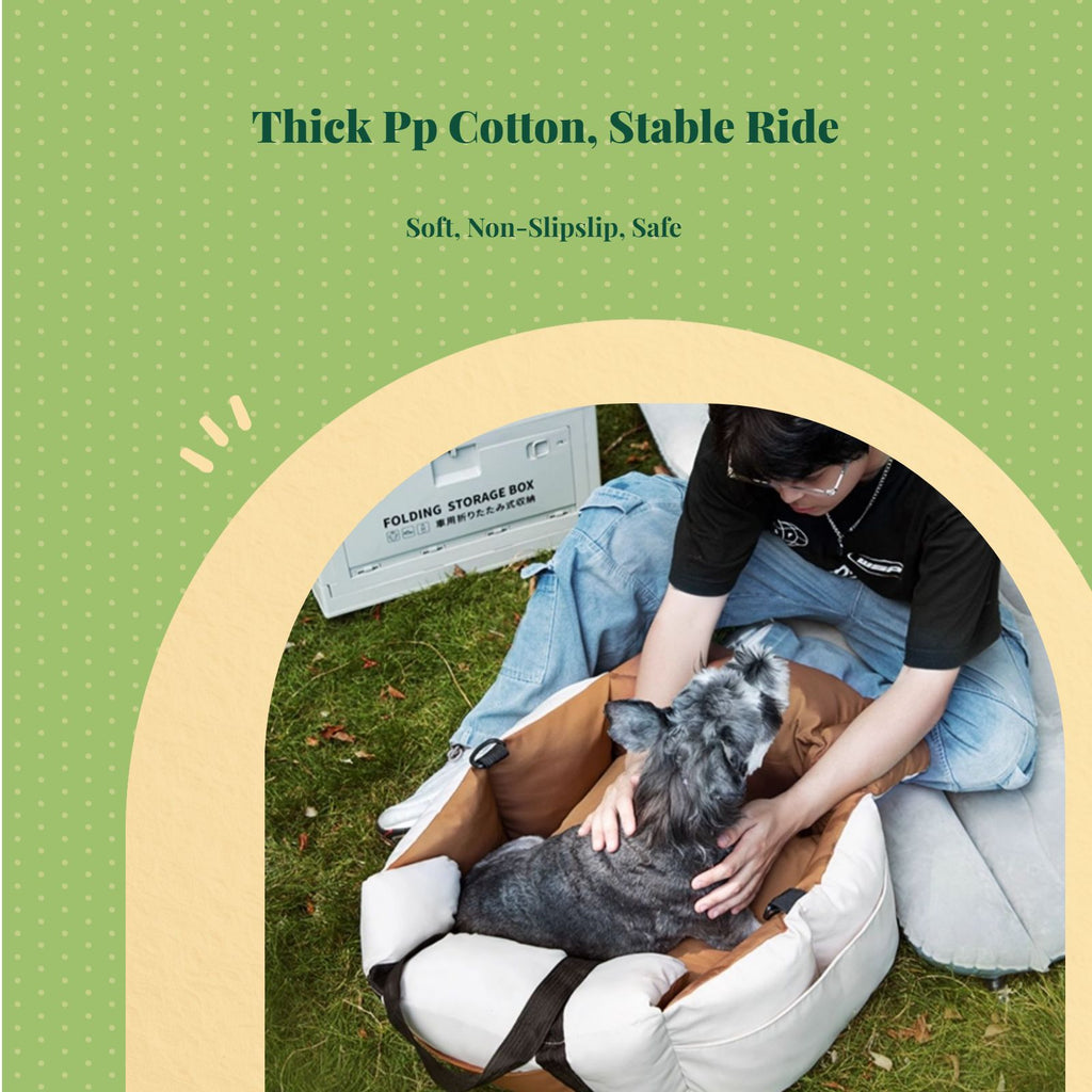 Plush portable dog booster seat