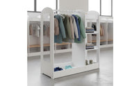 Kids Dress up Center with Mirror Fosters Imagination Kids Armoire with Shelves Develops Tidying Routines Young Child Dress up Wardrobe