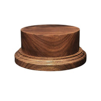 Walnut Display Base Clean Modern Look Round Wood Display Base