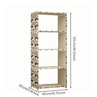 Iron Shelf Unit Simple Design Storage Rack Floor Standing for Home Organizing
