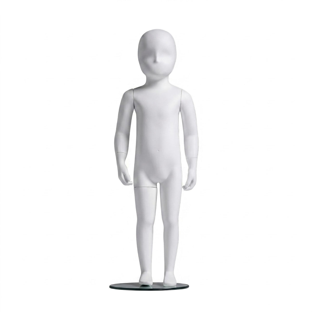 Full-Body Child Mannequin Sleek Finish Dress Form White for retail_s