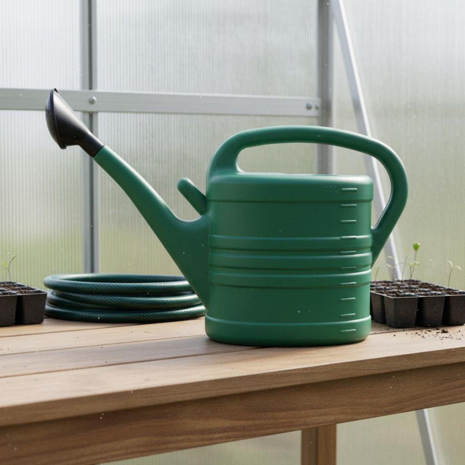 Plastic Watering Can Large Capacity Long Spout Watering Can Easy to Pour