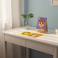 Creature Mask Flash Cards Colorful Design Creature Letter Set Cards Sturdy