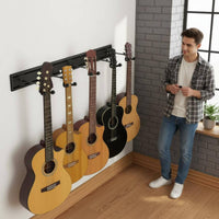 5 Guitar Wall Mount Heavy Duty 5 Guitar Wall Rack Adjustable Instrument Holder for Practice Room