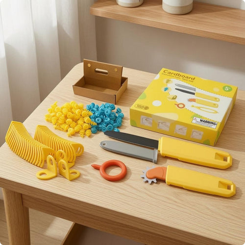 168 Pieces Cardboard Construction Kit Hand-Shaped Tools Educational Play Kit