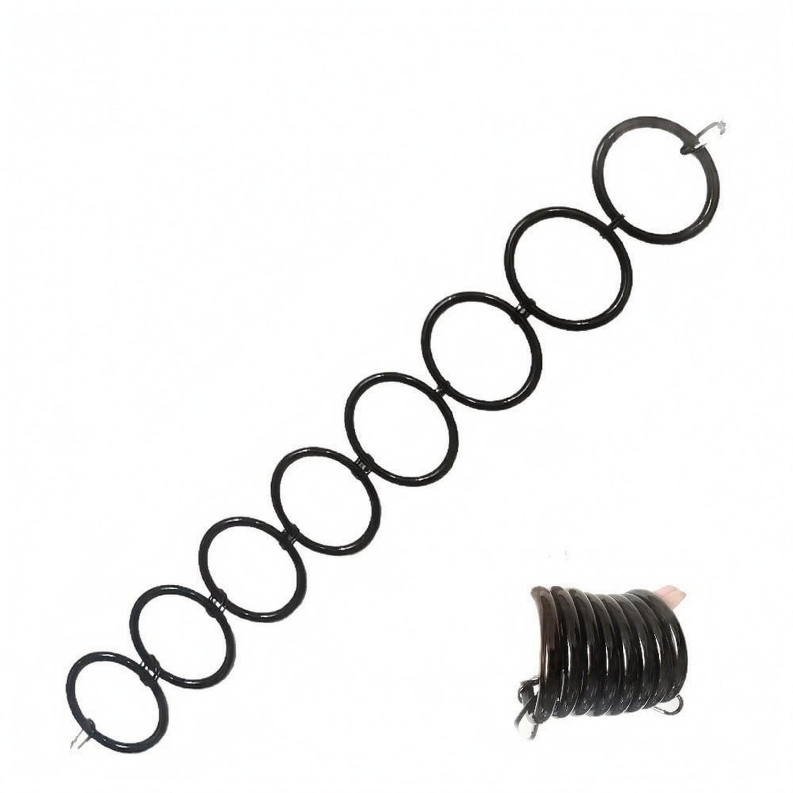 Reptile Climbing Toy Circular Hoops Hoop Ladder Black for Enclosure, Reptiles