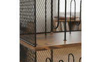 Three-Tier Vinyl Album Stand Rustic Vintage Design for Listening Corner