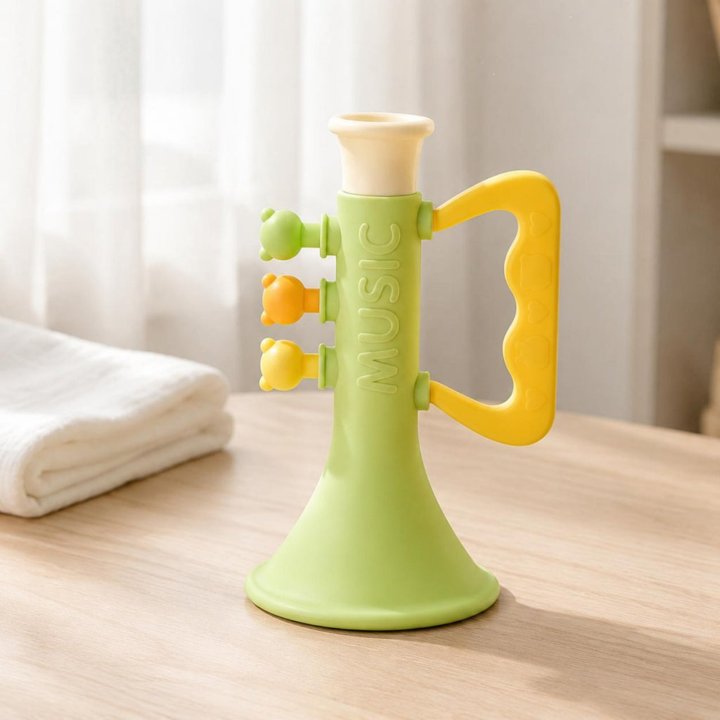 Silicone Trumpet Toy Easy to Hold Trumpet Toy Educational for Infants