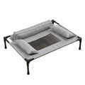 Raised Pet Bed Removable and Washable Elevated Pet Bed Scratch-Resistant Cooling Cat Hammock for Cats, Outdoor