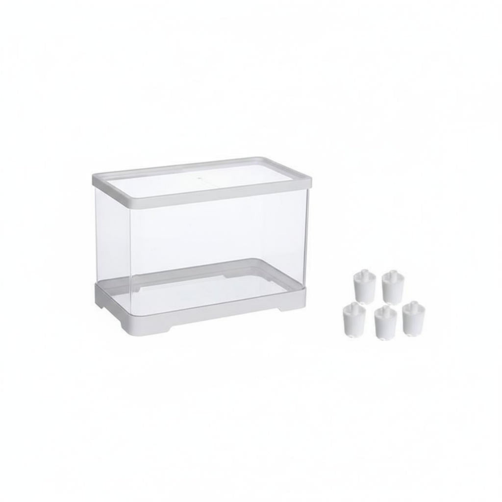 Transparent Reptile Habitat Easy Clean Acrylic Arachnid Enclosure Ventilated Gecko Enclosure for Desktop