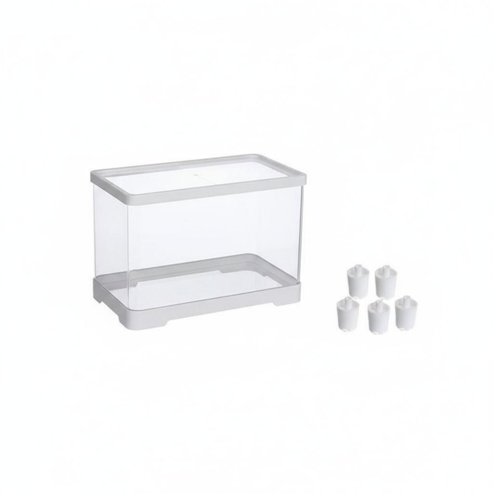 Transparent Reptile Habitat Easy Clean Acrylic Arachnid Enclosure Ventilated Gecko Enclosure for Desktop