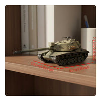 M103a2 Heavy Tank Model Movable Turret 1/144 Scale M103A2 Tank Model 3D Printed Cold Conflict US Armored Vehicle for Enthusiasts