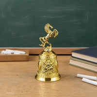 Horse Top Bell European Design Home Decor Rounded Base for Call